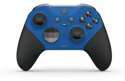 Manette sans fil Xbox Elite Series 2 - Core - Corpo: Azul Choque + Pegas em Borracha, Botão Direcional: Faceta, Cinzento Tempestade (Metal), Traseira: Azul Choque + Pegas em Borracha