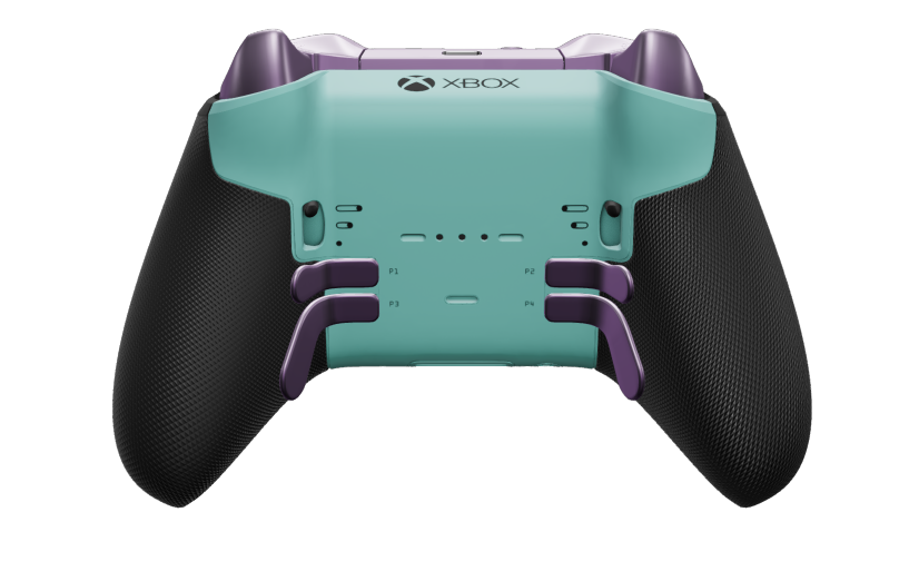 Xbox Elite Wireless Controller Series 2 - Core - Body: Glacier Blue + Rubberised Grips, D-pad: Cross, Deep Pink (Metal), Back: Glacier Blue + Rubberised Grips
