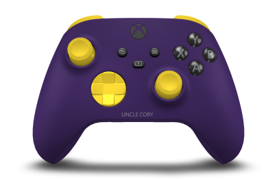 Xbox Wireless Controller - Hoofdtekst: Astralpaars, D-Pads: Lighting Yellow, Duimsticks: Lighting Yellow