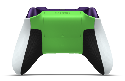 Xbox 무선 컨트롤러 - Body: Robot White, D-Pads: Velocity Green (Metallic), Thumbsticks: Astral Purple