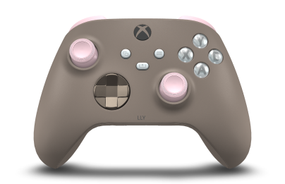 Manette sans fil Xbox - Body: Desert Tan, D-Pads: Desert Tan (Metallic), Thumbsticks: Soft Pink