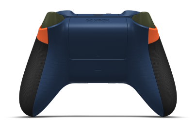 Xbox Wireless Controller - Corps: Blaze Camo, BMD: Midnight Blue (métallique), Joysticks: Nocturnal Green