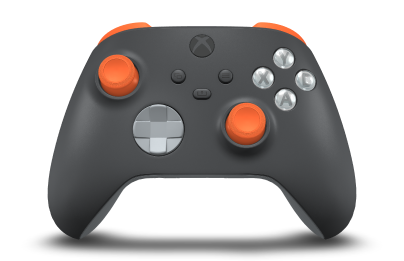 Xbox trådlös handkontroll - Body: Storm Grey, D-Pads: Ash Grey, Thumbsticks: Zest Orange