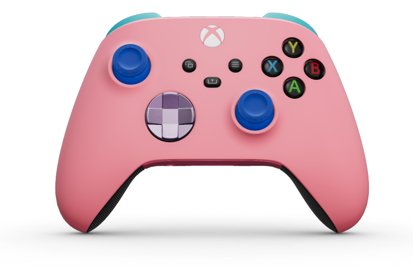 Xbox Wireless Controller - Σώμα: Ροζ Retro Pink, Πληκτρολόγια κατεύθυνσης: Μωβ Soft Purple (Μεταλλικό), Μοχλοί: Μπλε Shock Blue
