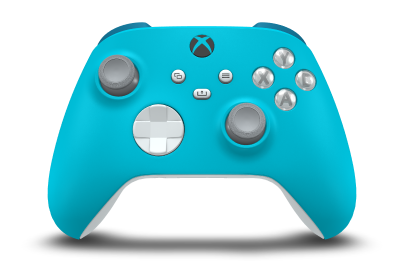 Xbox Wireless Controller - Body: Dragonfly Blue, D-Pads: Robot White, Thumbsticks: Ash Grey