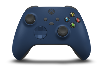 Xbox Wireless Controller - Body: Midnight Blue, D-Pads: Midnight Blue, Thumbsticks: Carbon Black
