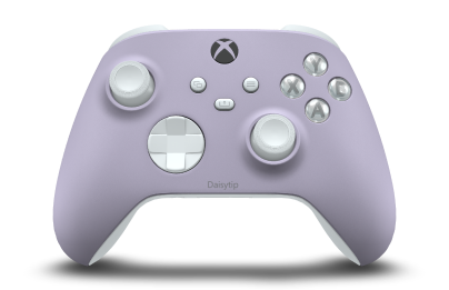 Xbox Wireless Controller - Cuerpo: Violeta suave, Crucetas: Blanco robot, Palancas de mando: Blanco robot