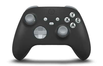 Xbox 無線控制器 - Hoofdtekst: Carbon Black, D-Pads: Asgrijs, Duimsticks: Asgrijs