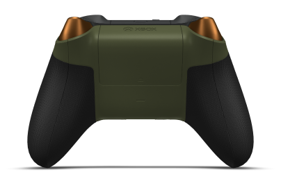 Xbox Wireless Controller - Body: Nocturnal Green, D-Pads: Soft Orange (Metallic), Thumbsticks: Carbon Black