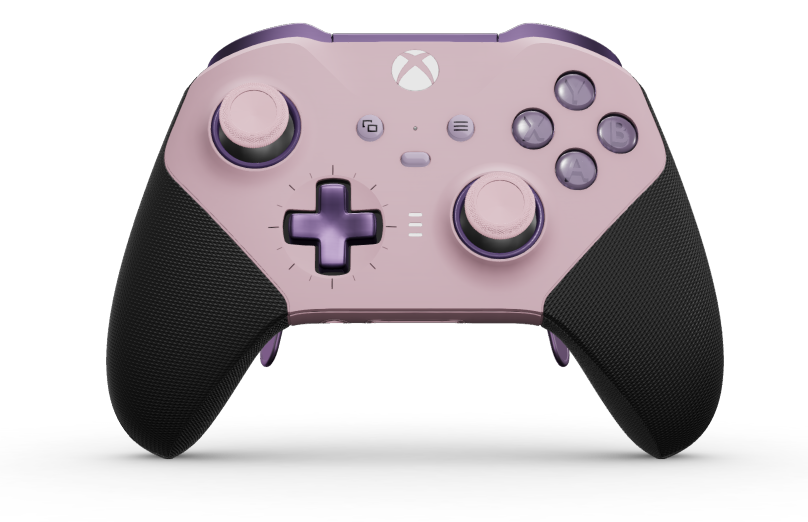 Xbox Elite Wireless Controller Series 2 - Core - Corps: Soft Pink + poignées caoutchoutées, BMD: Plus, Astral Purple (métal), Arrière: Soft Pink + poignées caoutchoutées