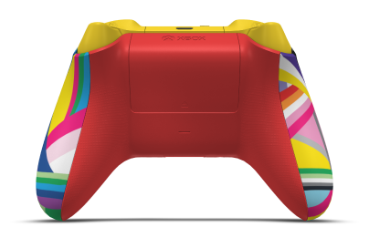 Xbox Wireless Controller - Corpo: Pride, Botões Direcionais: Vermelho Forte, Manípulos Analógicos: Lighting Yellow