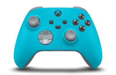 Xbox vezeték nélküli kontroller - Body: Dragonfly Blue, D-Pads: Ash Grey, Thumbsticks: Ash Grey