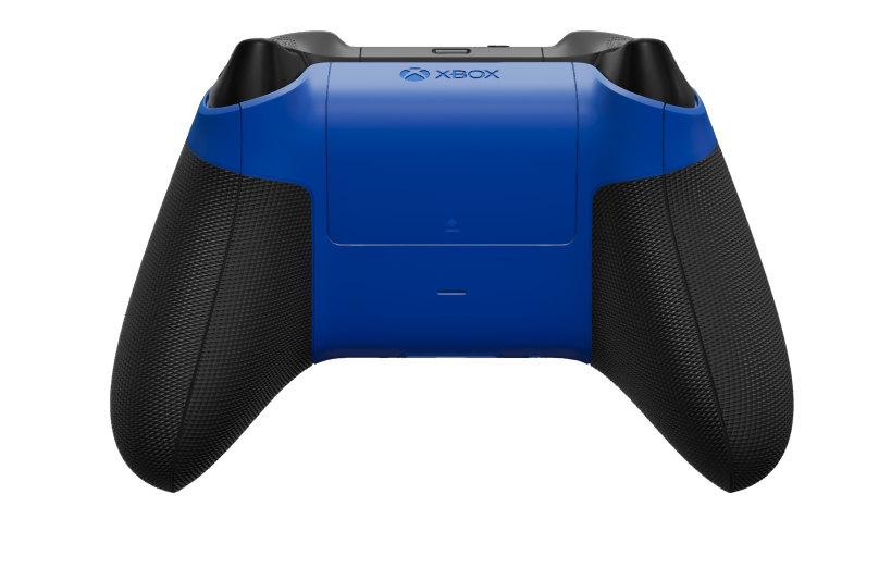 Xbox Wireless Controller - Text: Shock Blue, Steuerkreuze: Carbon Black (Metallic), Analogsticks: Carbon Black