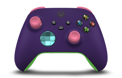 Xbox Wireless Controller - Body: Astral Purple, D-Pads: Glacier Blue (Metallic), Thumbsticks: Deep Pink
