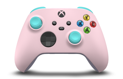Xbox Wireless Controller - Body: Soft Pink, D-Pads: Carbon Black, Thumbsticks: Glacier Blue