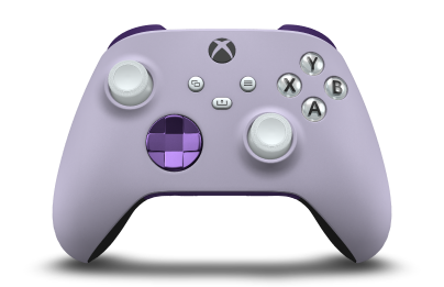 Xbox 무선 컨트롤러 - Body: Soft Purple, D-Pads: Astral Purple (Metallic), Thumbsticks: Robot White