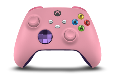 Xbox Wireless Controller - Corpo: Rosa Retro, Botões Direcionais: Roxo Astral (Metálico), Manípulos Analógicos: Rosa Retro