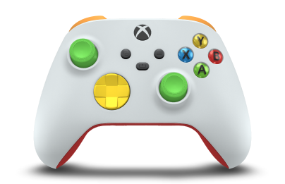 Xbox Wireless Controller - Hoofdtekst: Robot White, D-Pads: Lighting Yellow, Duimsticks: Velocity Green