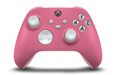 Xbox Wireless Controller - Body: Deep Pink, D-Pads: Robot White, Thumbsticks: Robot White