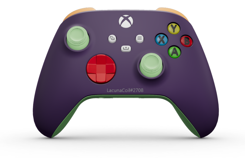 Manette sans fil Xbox - 機身: 星雲紫, 方向鍵: 脈衝紅, 搖桿: 柔和綠