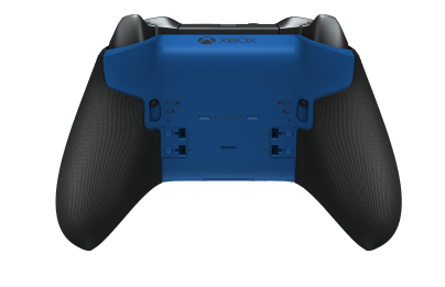 Xbox Elite Wireless Controller Series 2 - Core - Behuizing voorzijde: Pulsrood + rubberen handvatten, D-pad: Facet, Storm Gray (Metal), Behuizing achterzijde: Shockblauw + rubberen handvatten
