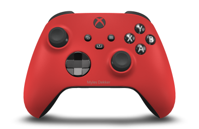 Xbox Wireless Controller - Corps: Pulse Red, BMD: Abyss Black (métallique), Joysticks: Carbon Black