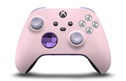 Xbox 無線控制器 - Corps: Soft Pink, BMD: Astral Purple (métallique), Joysticks: Soft Purple