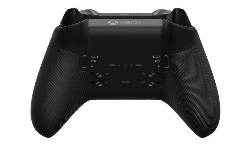 Xbox Elite ワイヤレスコントローラー シリーズ 2 - Core - Body: Carbon Black + Rubberized Grips, D-pad: Faceted, Carbon Black (Metal), Back: Carbon Black + Rubberized Grips