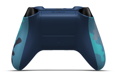 Xbox Wireless Controller - Corpo: Camuflagem mineral, Botões Direcionais: Preto Carbono (Metálico), Manípulos Analógicos: Azul Choque