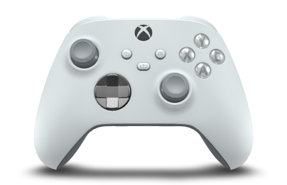 Xbox Wireless Controller - Body: Robot White, D-Pads: Storm Grey (Metallic), Thumbsticks: Ash Grey