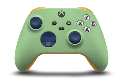 Xbox Wireless Controller - Body: Soft Green, D-Pads: Midnight Blue, Thumbsticks: Midnight Blue