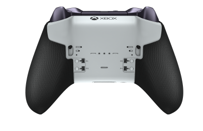Xbox Elite ワイヤレスコントローラー シリーズ 2 - Core - Body: Robot White + Rubberized Grips, D-pad: Cross, Storm Gray (Metal), Back: Robot White + Rubberized Grips
