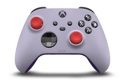Xbox Wireless Controller - Body: Soft Purple, D-Pads: Carbon Black (Metallic), Thumbsticks: Pulse Red
