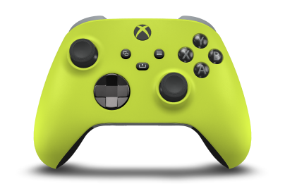 Xbox Wireless Controller - Corpo: Verde Elétrico, Botões Direcionais: Preto Carbono (Metálico), Manípulos Analógicos: Preto Carbono