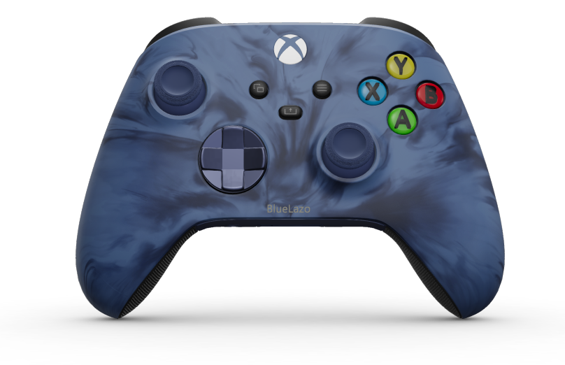 Xbox Wireless Controller - 機身: Stormcloud Vapor, 方向鍵: 午夜藍 (金屬), 搖桿: 午夜藍