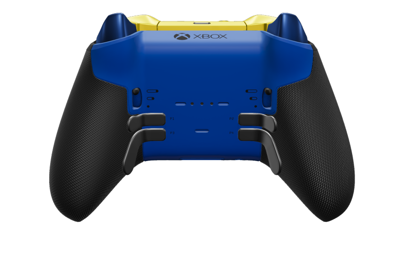 Xbox Elite Wireless Controller Series 2 - Core - Vorderseite: Shock Blue + gummierte Griffe, D-Pad: Facettiert, Photon Blue (Metall), Rückseite: Shock Blue + gummierte Griffe