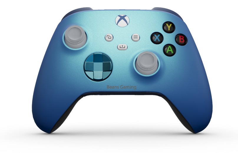 Xbox Wireless Controller - Body: Aqua Shift, D-Pads: Mineral Blue (Metallic), Thumbsticks: Ash Gray