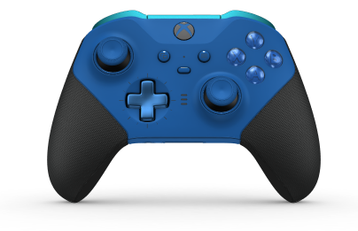 Xbox Elite Wireless Controller Series 2 - Core - Framsida: Shock Blue + gummerat grepp, Styrknapp: Kors, Photon Blue (Metall), Baksida: Shock Blue + gummerat grepp