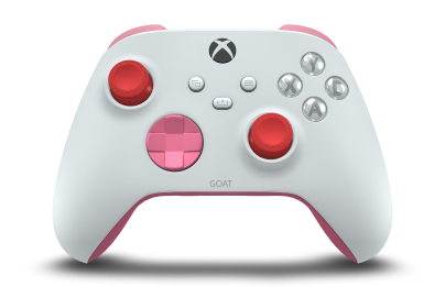 Xbox Wireless Controller - Body: Robot White, D-Pads: Deep Pink, Thumbsticks: Pulse Red