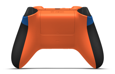 Xbox Wireless Controller - Corpo: Azul Choque, Botões Direcionais: Laranja Vibrante, Manípulos Analógicos: Laranja Vibrante