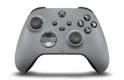 Xbox Wireless Controller - Cuerpo: Gris ceniza, Crucetas: Gris tormenta (metálico), Palancas de mando: Storm Grey