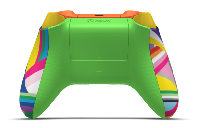 Xbox Wireless Controller - Body: Pride, D-Pads: Zest Orange, Thumbsticks: Velocity Green