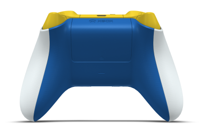 Mando inalámbrico Xbox - Hoofdtekst: Robot White, D-Pads: Lighting Yellow, Duimsticks: Shock Blue