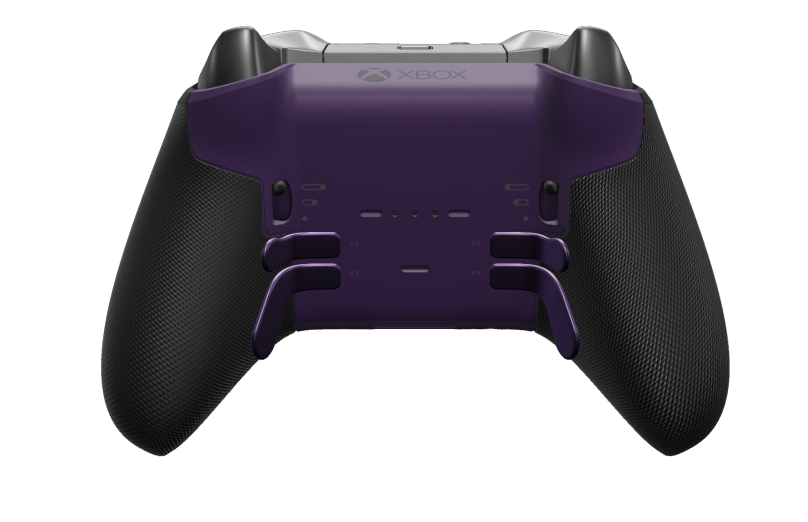 Xbox Elite Wireless Controller Series 2 - Core - Behuizing voorzijde: Astralpaars + rubberen handvatten, D-pad: Gefacetteerd, carbonzwart (metaal), Behuizing achterzijde: Astralpaars + rubberen handvatten