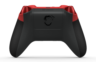 Xbox Wireless Controller - Cuerpo: Croydon 5, Crucetas: Negro carbón (metálico), Palancas de mando: Rojo radiante