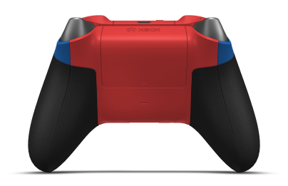 Xbox Wireless Controller - Body: Shock Blue, D-Pads: Bright Silver (Metallic), Thumbsticks: Pulse Red