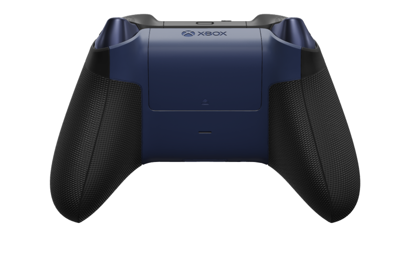 Xbox Wireless Controller - 本体: カーボン ブラック, 方向パッド: ミッドナイト ブルー (メタリック), サムスティック: ミッドナイト ブルー