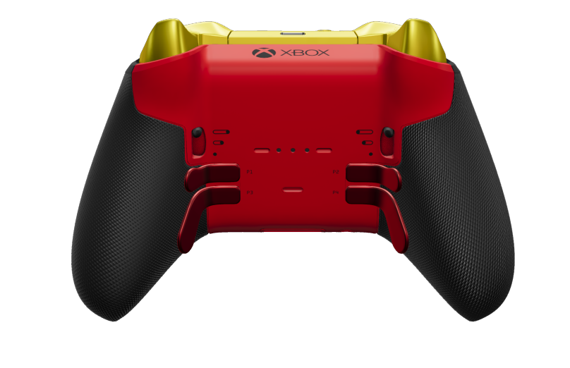 Xbox Elite Wireless Controller Series 2 - Core - Body: Pulse Red + Rubberized Grips, D-pad: Faceted, Pulse Red (Metal), Back: Pulse Red + Rubberized Grips