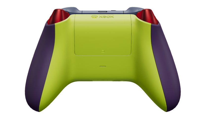 Xbox Wireless Controller - 몸체: 아스트랄 퍼플, 방향 패드: 제스트 오렌지, 엄지스틱: 글레이셔 블루