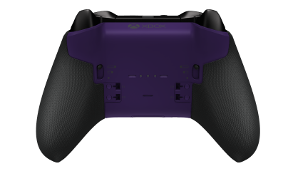 Xbox Elite Wireless Controller Series 2 - Core - Behuizing voorzijde: Astralpaars + rubberen handvatten, D-pad: Facet, Carbon Black (Metal), Behuizing achterzijde: Astralpaars + rubberen handvatten